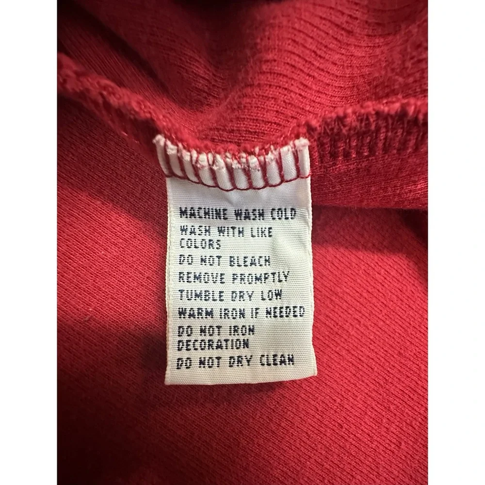 Vintage Polo Ralph Lauren Sweater Mens Size XL Red Quarter Zip Pullover Pony